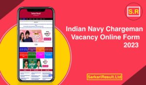 Indian Navy Chargeman Online Form